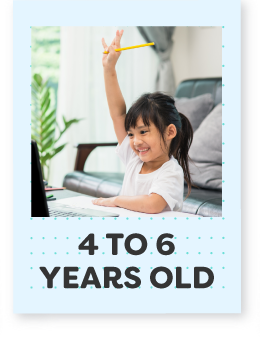 four to six years old